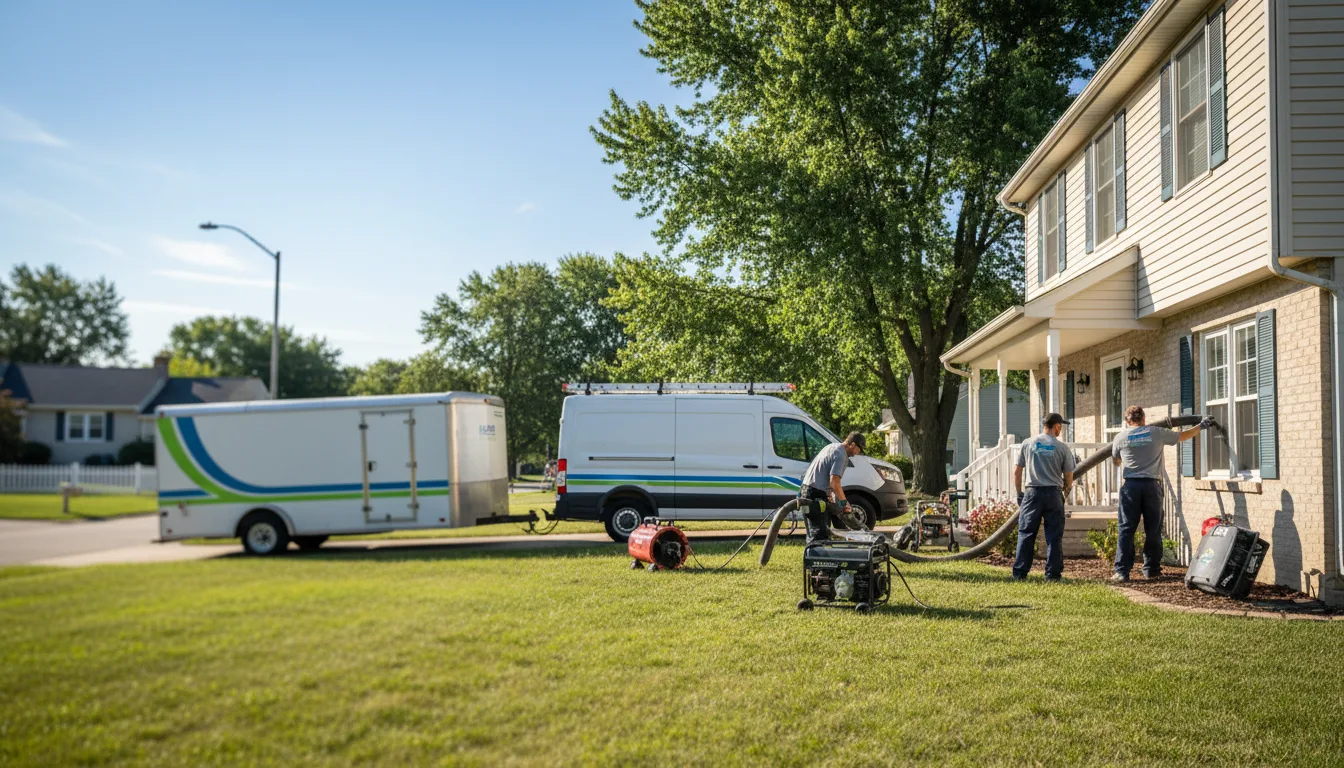 Flooded Basement Restoration And Cleanup With Repair in Muncie, IN near me